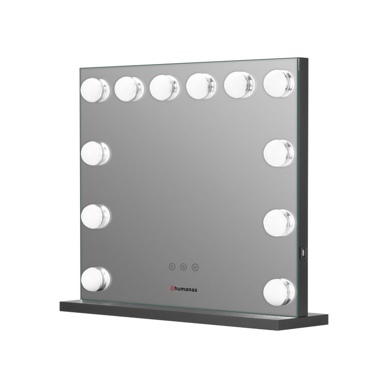 Humanas HS-HM02 Make-up Mirror with Led Lighting (Crno)