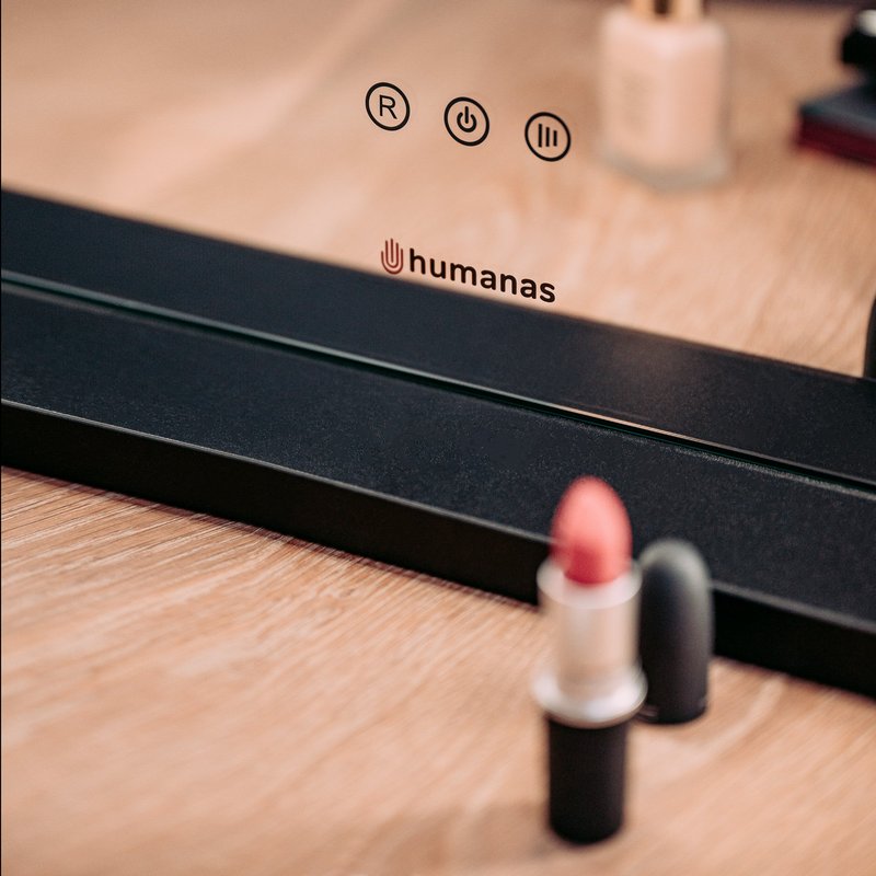 Humanas HS-HM02 Make-up Mirror with Led Lighting (Crno)
