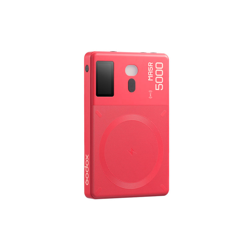 Godox LED MA5R RGB panel & Mobile power bank (Red)