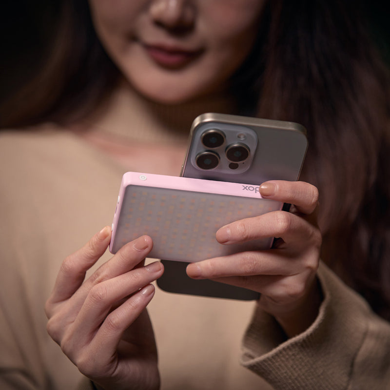 Godox LED MA5R RGB panel & Mobile power bank (Red)