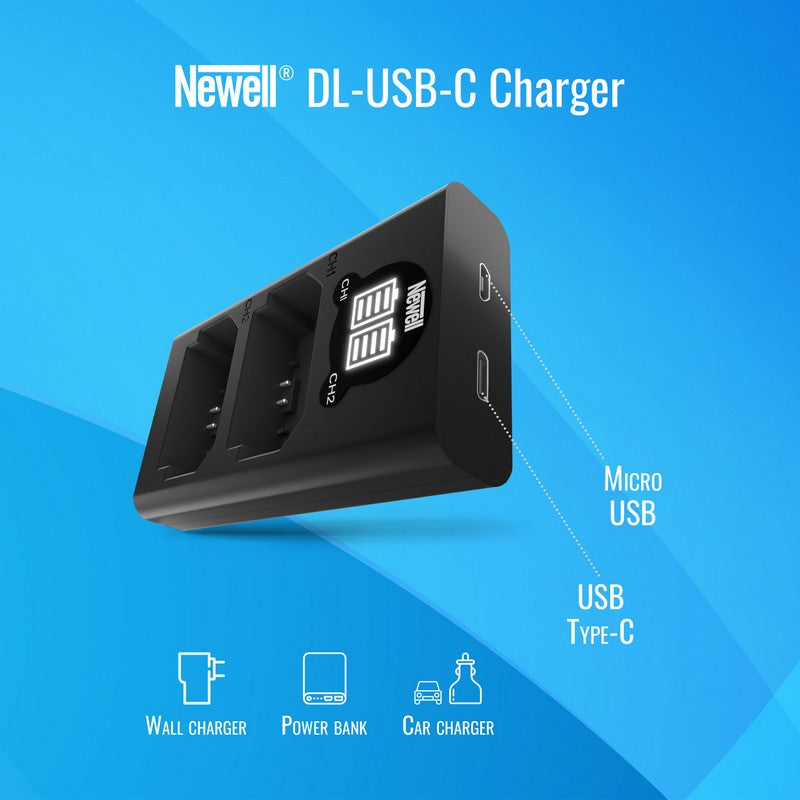 Newell Punjač Dual DL-USB-C za Panasonic DMW-BLJ31