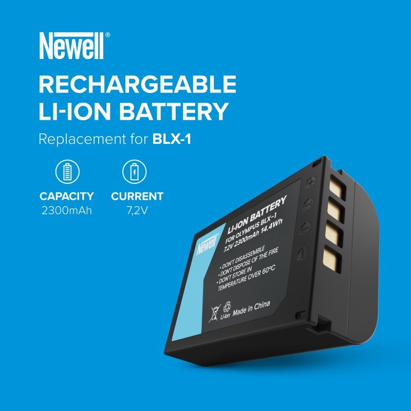 Newell baterija Olympus BLX-1 2300mAh 7.2V