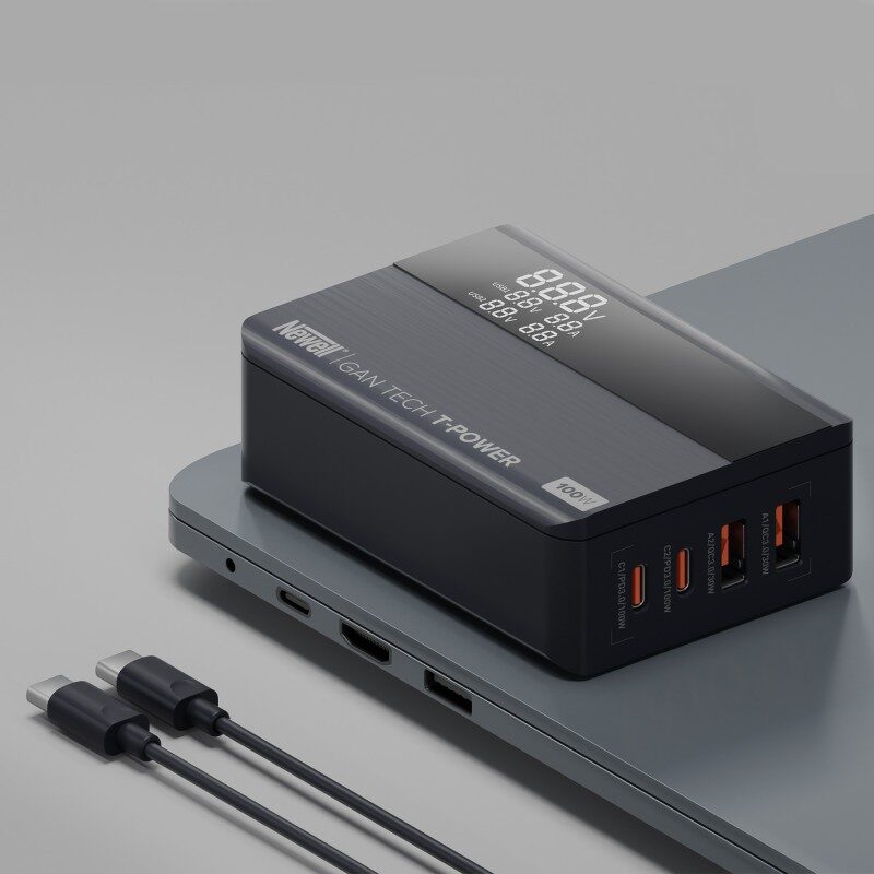 Newell Punjač GaN Tech T-power 100 Watt (2xUSB, 2xUSB-C)