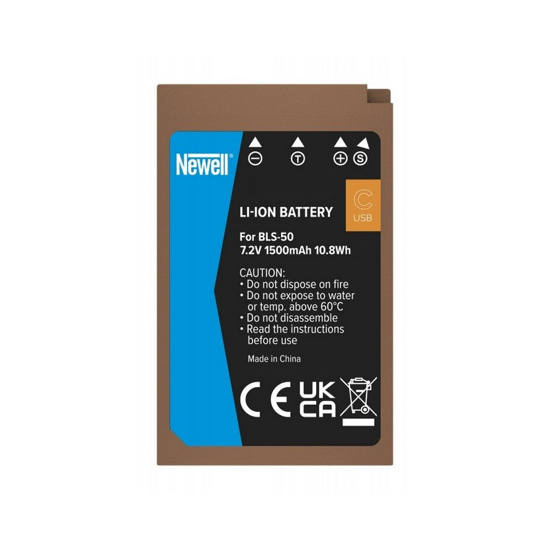 Newell baterija za Olympus USB-C BLS-50 7,2V  1500mAh