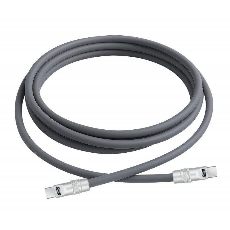 Newell Kabel USB-C - USB-C 100W, 2m sylicone (sivi)