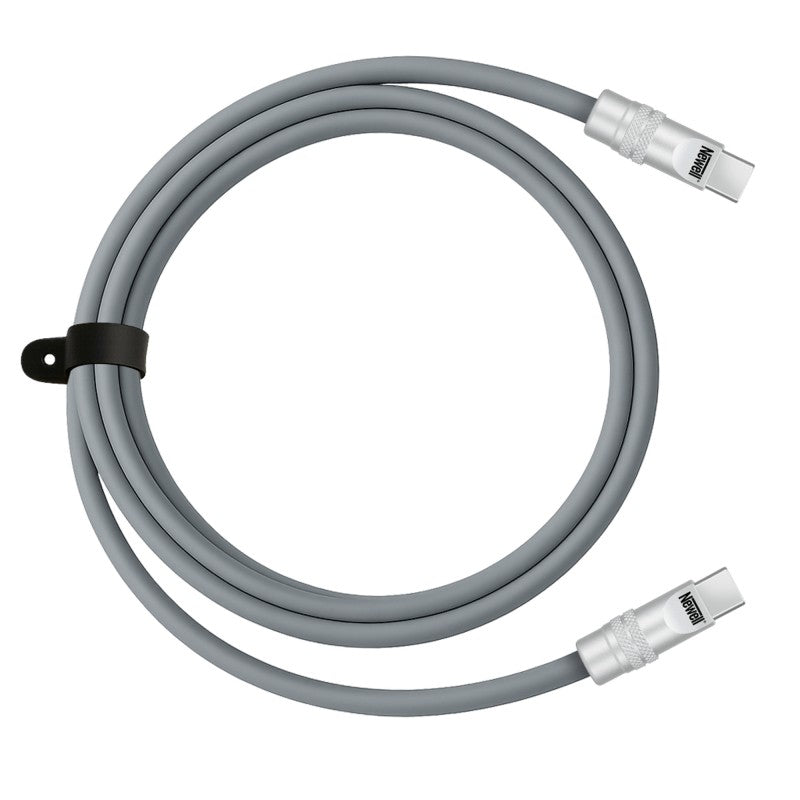 Newell Kabel USB-C - USB-C 100W, 2m sylicone (sivi)