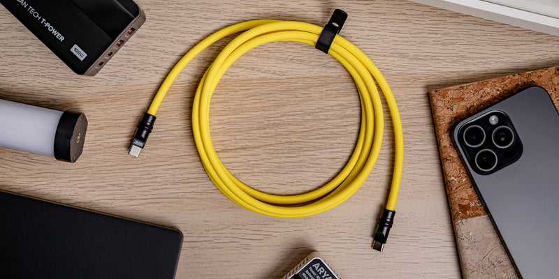 Newell Kabel USB-C - USB-C 100W, 2m sylicone (žuti)