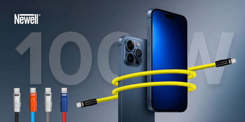 Newell Kabel USB-C - USB-C 100W, 2m sylicone (žuti)