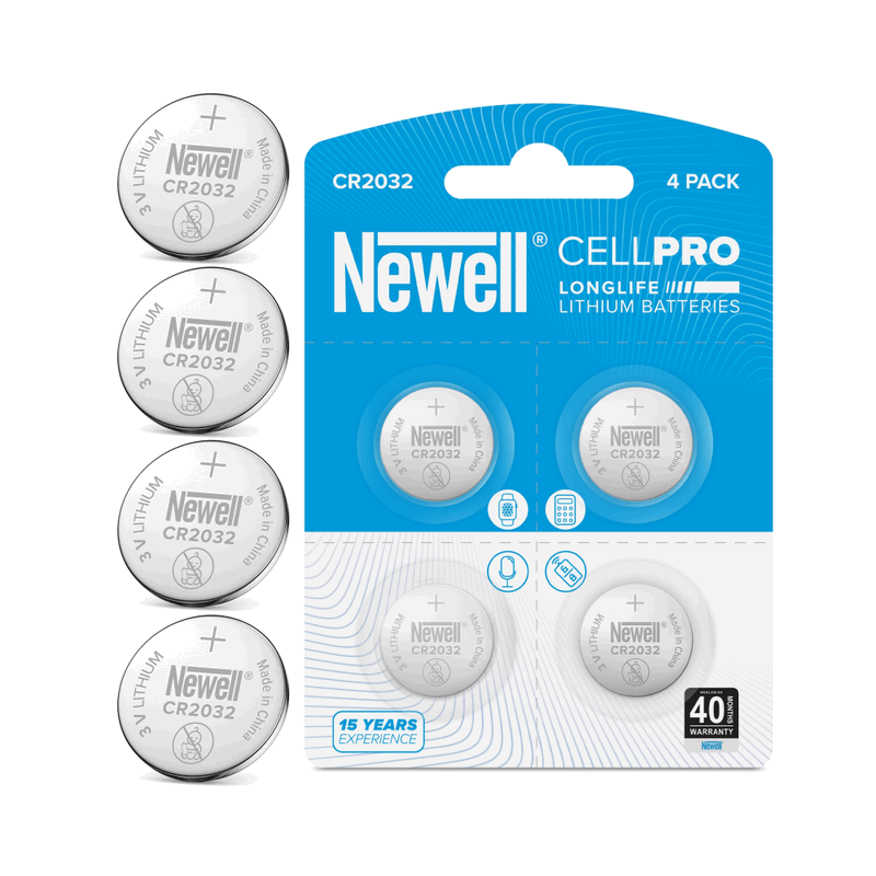 Newell CellPRO CR2032 3V Lithium Batteries 4-Pack