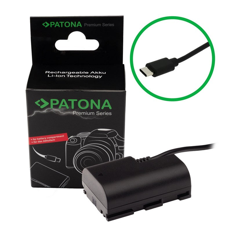 Patona Baterijski adapter Premium CANON LP-E6 USB-C (dummy)