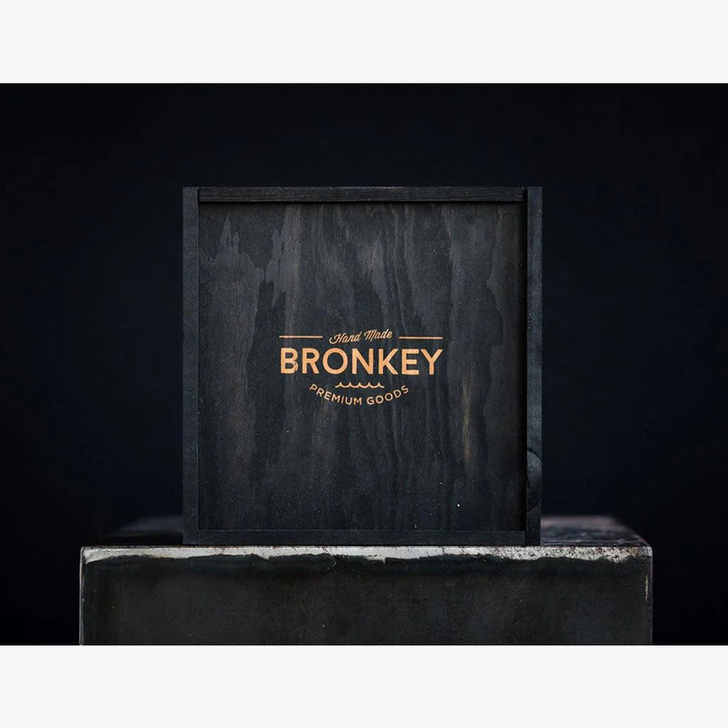 BRONKEY Berlin #701, CRNI DUPLI kožni remen za fotoaparat (Large)