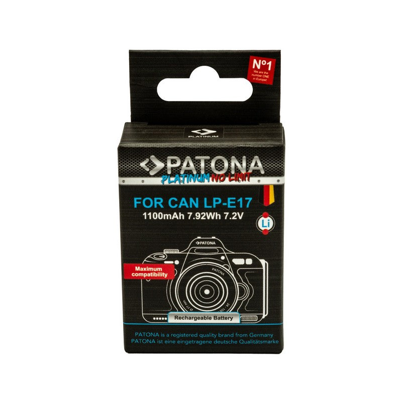 Patona Baterija Canon LP-E17 Platinum (full decoded)