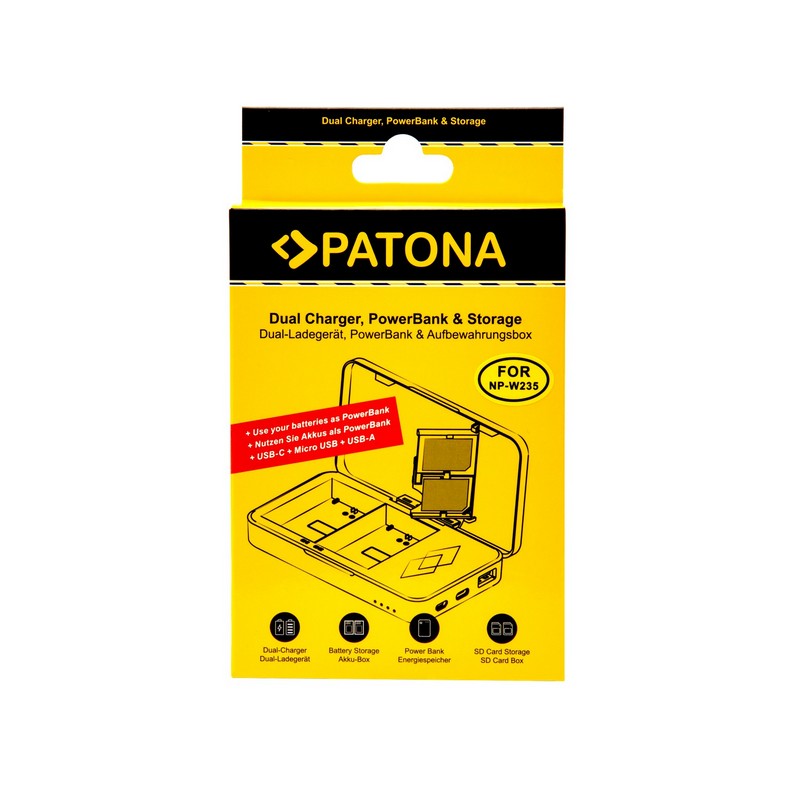 Patona Punjač DUAL/PowerBank Fuji NP-W235