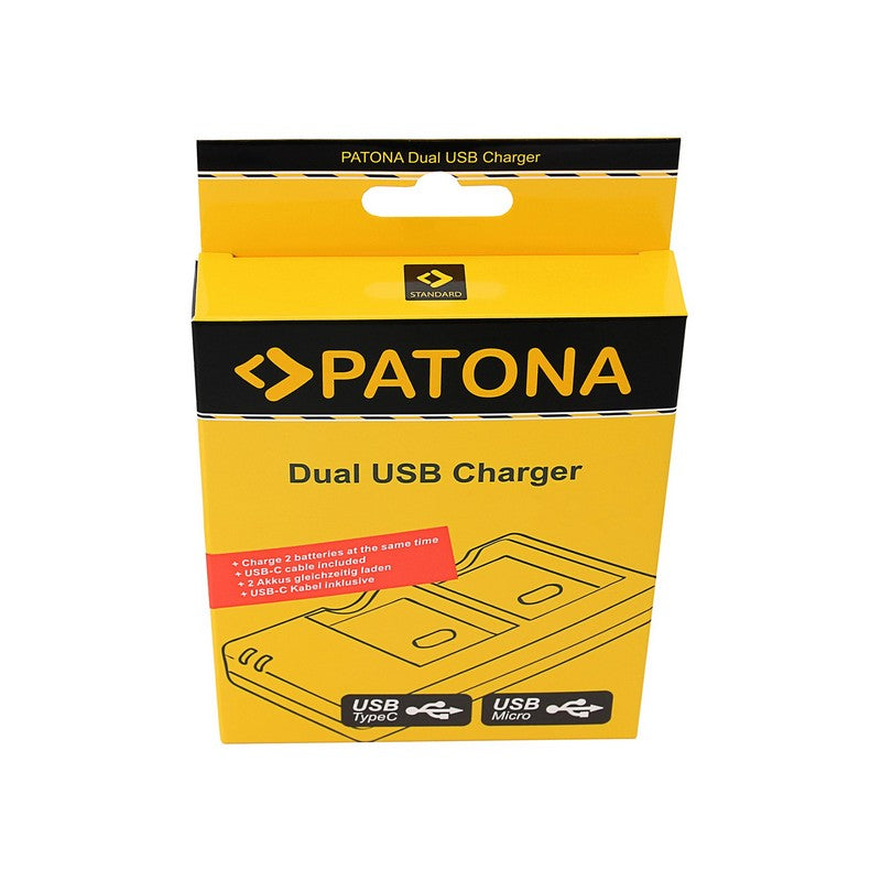 Patona Punjač DUAL FL USB-C za Ricoh DB-120