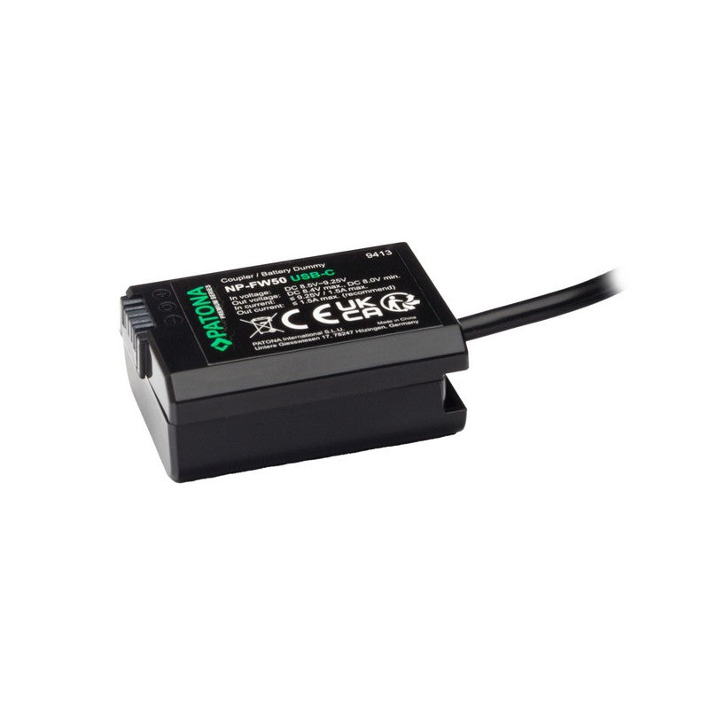 Patona Baterijski adapter Premium Sony NP-FW50 USB-C (dummy)