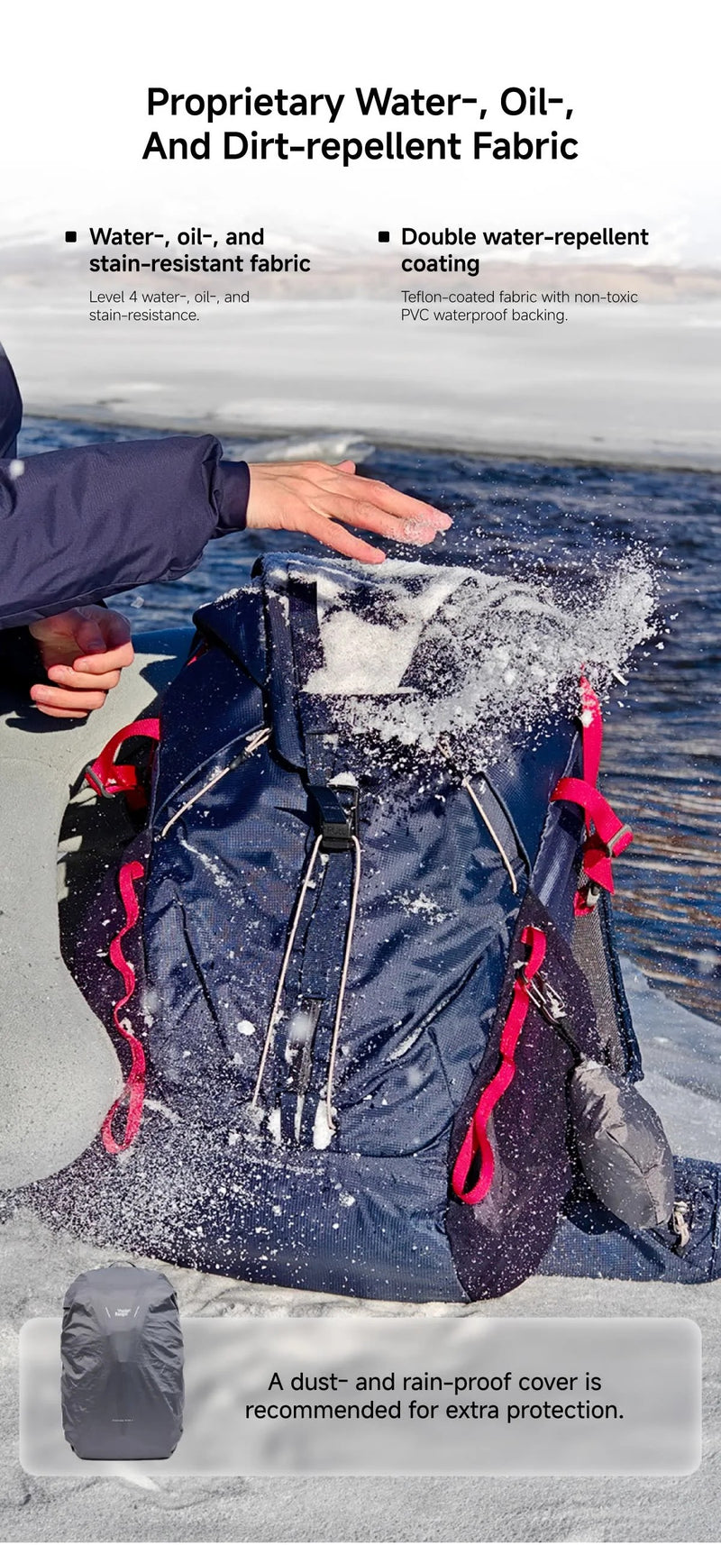 VSGO Ruksak Pocket Ranger 35 L Navy Blue (with insert)