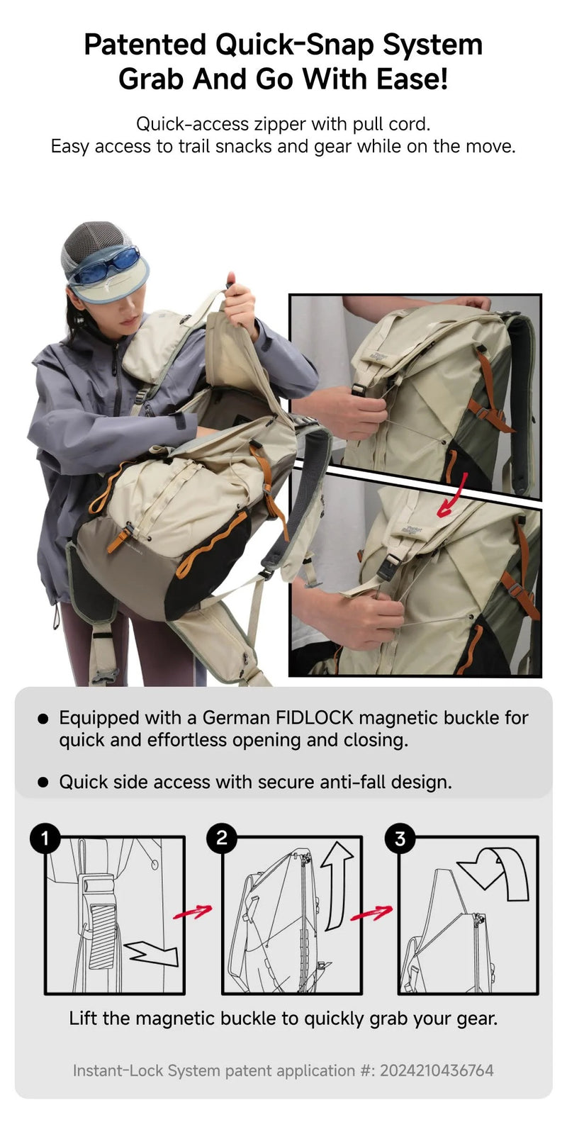 VSGO Ruksak Pocket Ranger 35 L Navy Blue (with insert)