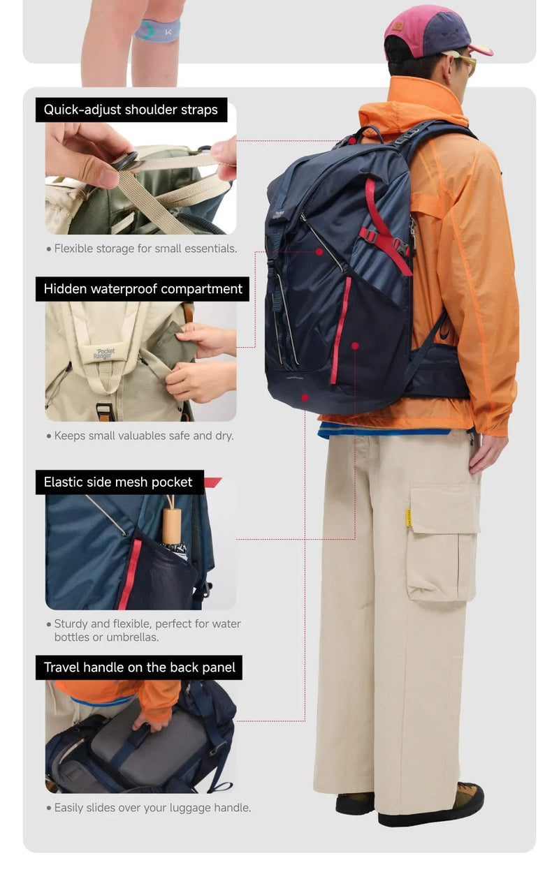 VSGO Ruksak Pocket Ranger 35 L Navy Blue (with insert)