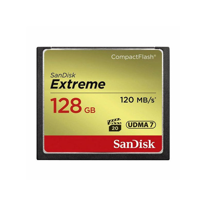 SanDisk memorijska kartica Extreme CF  128GB 120MB/s, 85MB/s write, UDMA7