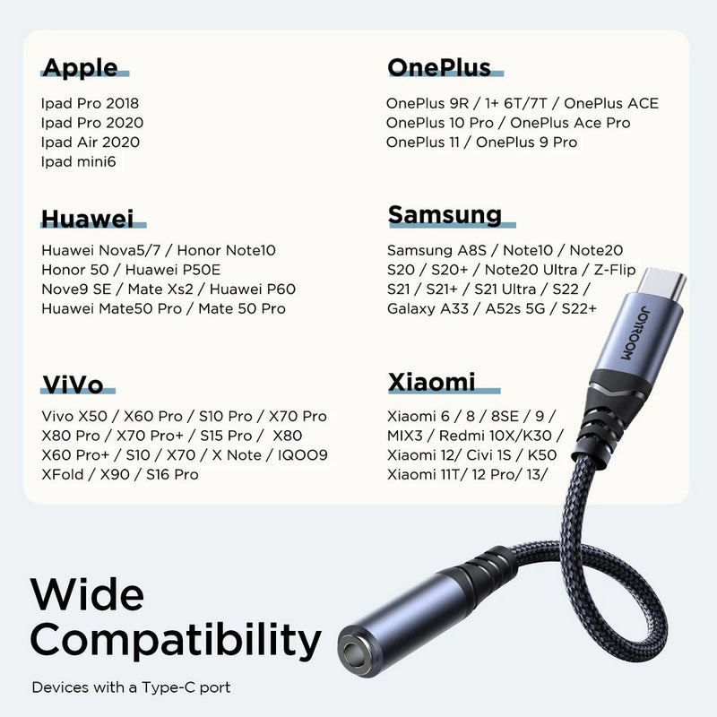 JoyRoom SY-C01 audio adapter Type-C to 3,5mm TRS