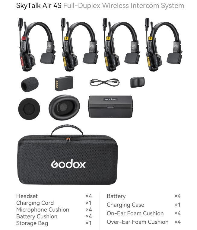 Godox Skytalk Air 4S Intercom System za 4 korisnika