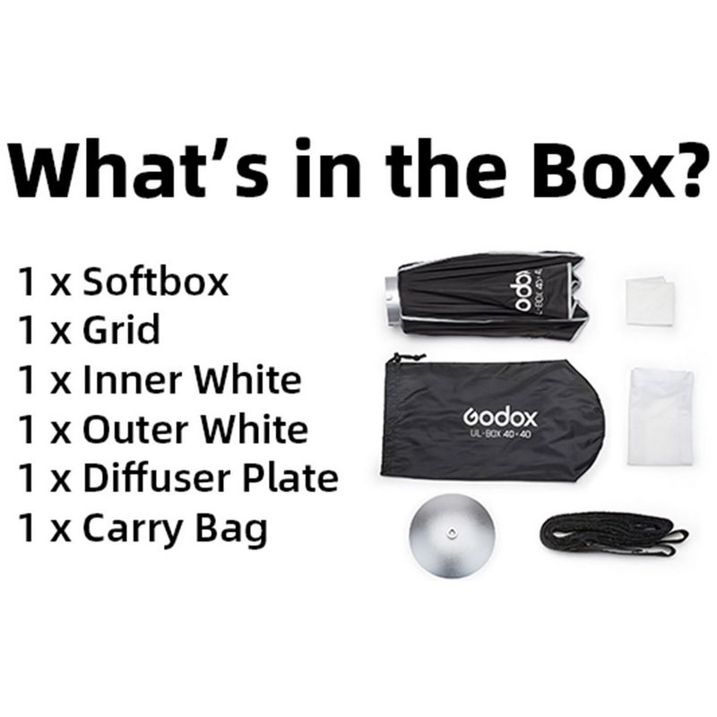 Godox Softbox UL-BOX-40 40x40cm Easy-fold + grid