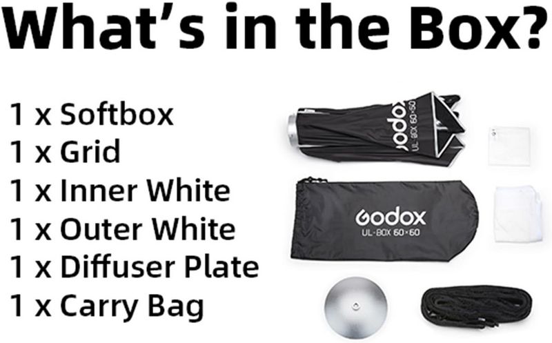 Godox Softbox UL-BOX-60 60x60cm Easy-fold + grid