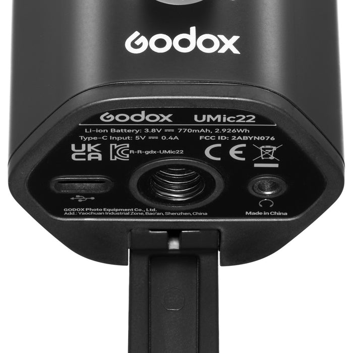 Godox Mikrofon UMic22 Dual pattern USB kondenzorski 2,4Ghz