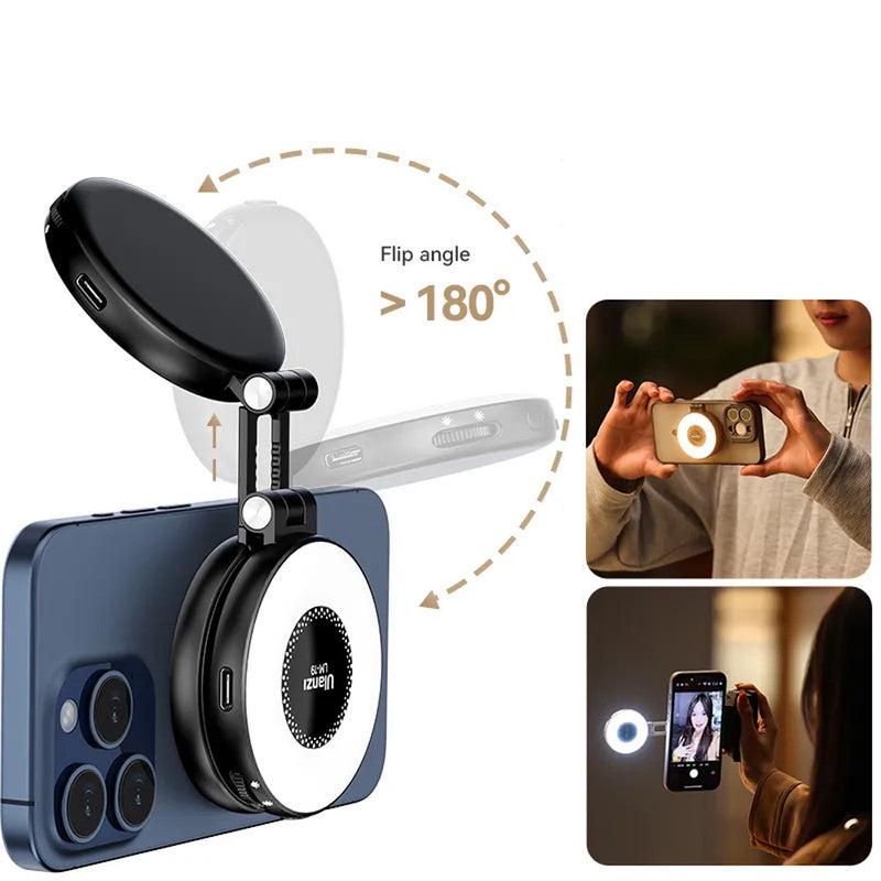 Ulanzi LED lampa LM19 Magsafe – WB (2500 K – 8500 K) Black