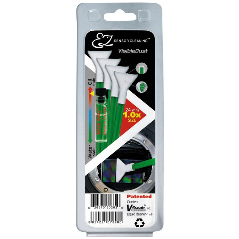 Visible Dust - EZ KIT (4 swab 1.0 GREEN + 1 ml Smear Away)
