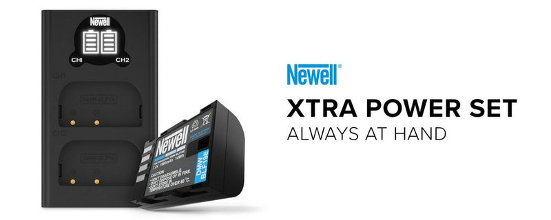 Newell Punjač + baterija set Dual DL-USB-C za Canon LP-E12