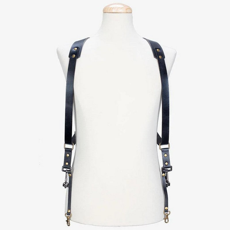 BRONKEY Berlin #701, CRNI DUPLI kožni remen za fotoaparat (Large)