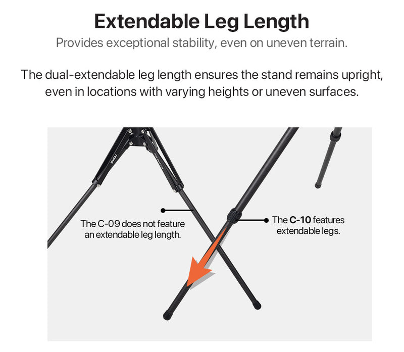 SMDV Stativ Flex stand C-10, karbonski v310cm