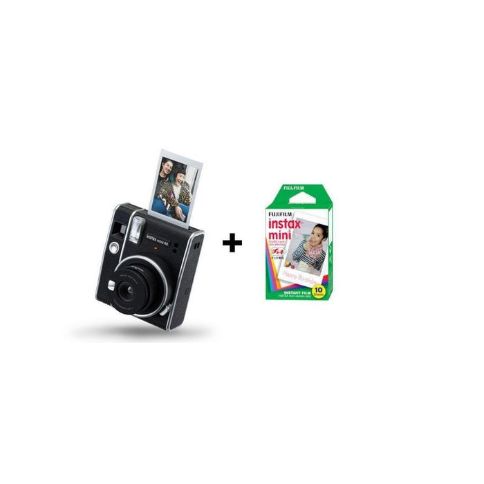 Fujifilm Instax Mini 40 Black, instant fotoaparat + Film x 10