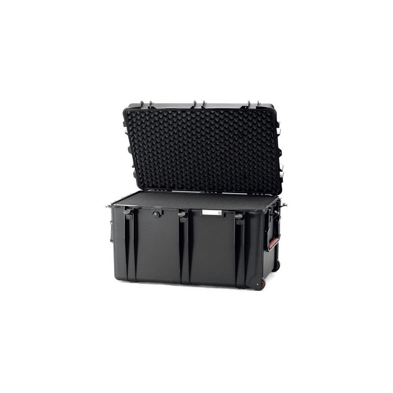 HPRC 2800W Plastični kofer sa kotačima (ispuna-spužva) Crni