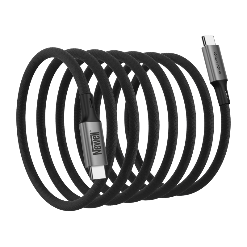 Newell Kabel USB-C - USB-C 1m, 3.2 Gen2, magnetic, graphite