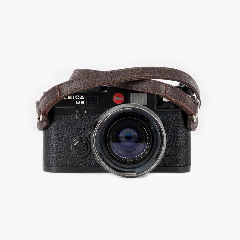 BRONKEY Roma #102 - Brown Leather camera strap (95cm)