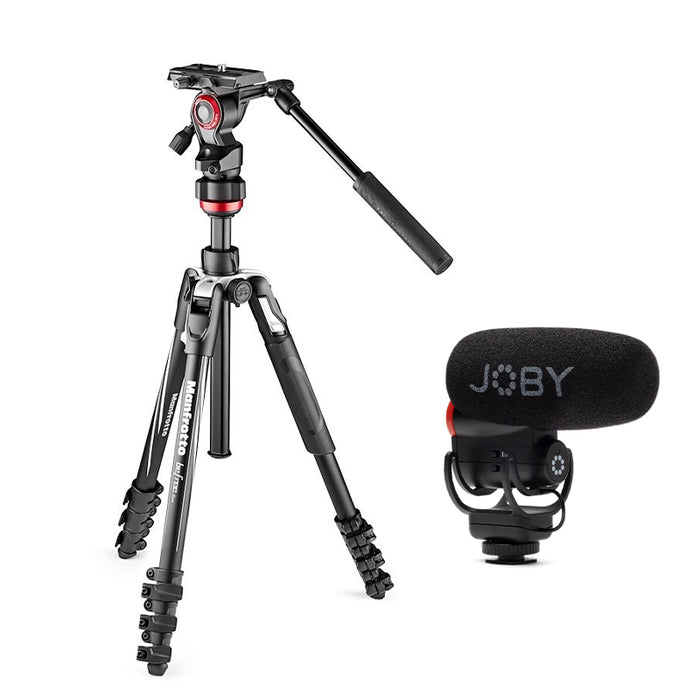 Manfrotto BEFREE LIVE AL stativ + JOBY JB01734 Mikrofon/ BDL