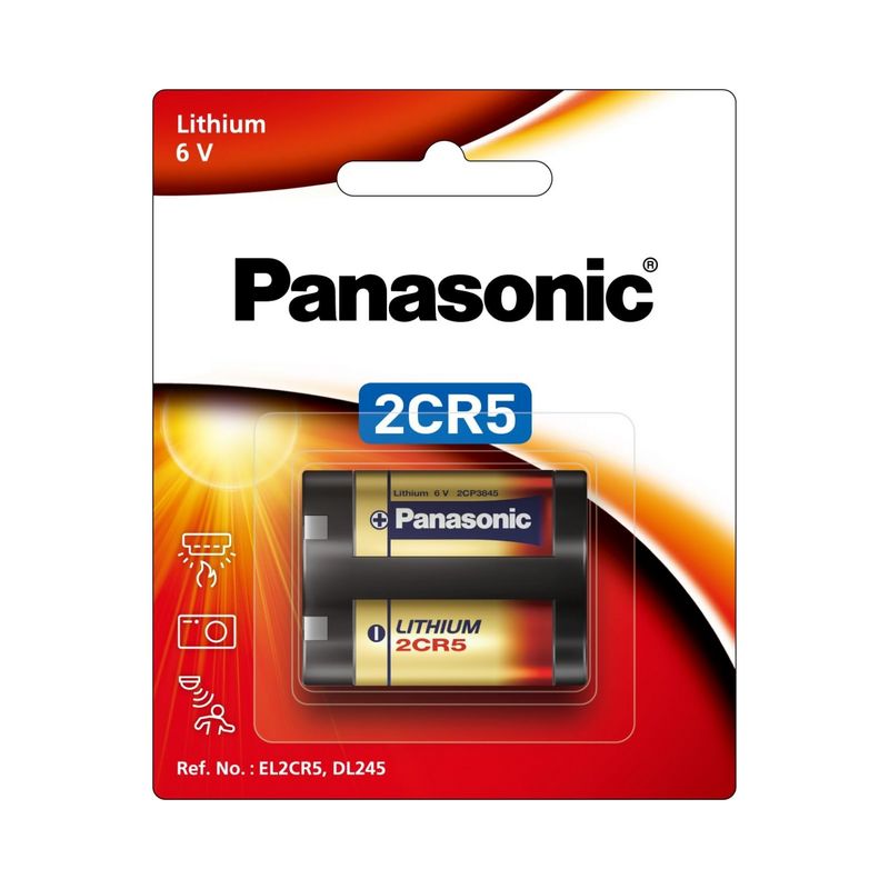 Panasonic Photo 2CR5 Photo Lithium baterija 6V, 1400mAh