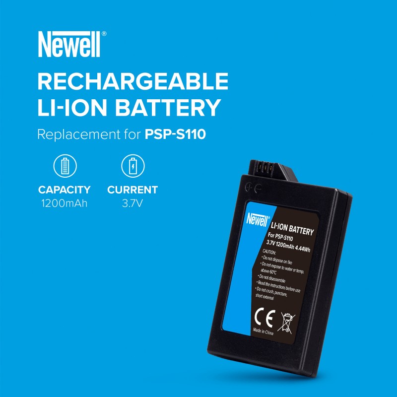 Newell baterija punjiva PSP-S110 za Sony PSP2000/PSP3000 (1200mAh 3,7V)