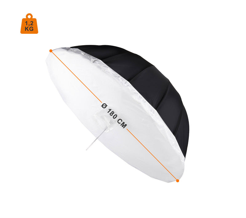 Walimex kišobran Pro Reflex srebeni 180cm sa difuzorom