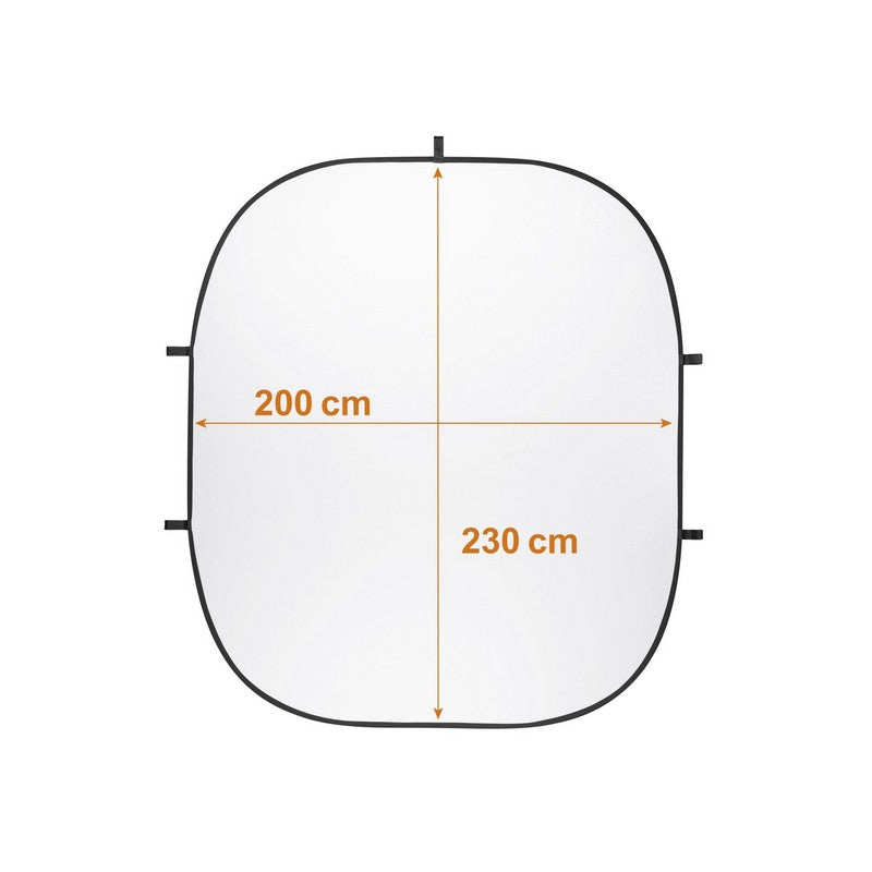 Walimex Pozadina PRO složiva pozadina BLACK/WHITE na okviru 2x2,3m