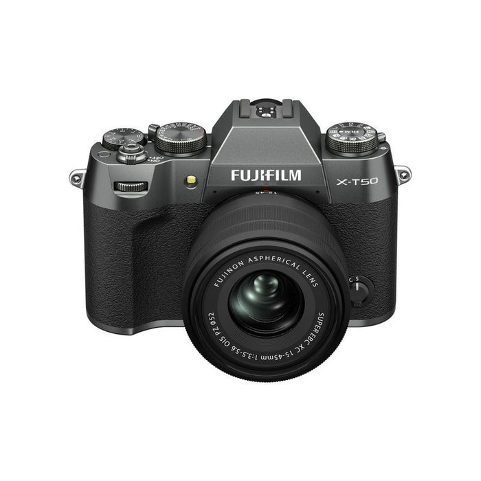 Fujifilm X-T50 Charcoal Silver kit s XC 15-45mm f/3.5-5.6 OIS PZ
