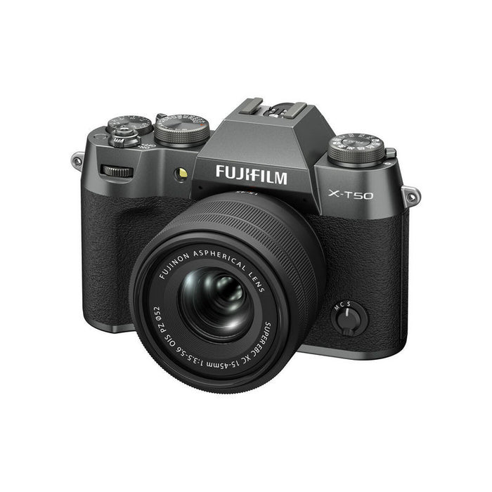 Fujifilm X-T50 Charcoal Silver kit s XC 15-45mm f/3.5-5.6 OIS PZ