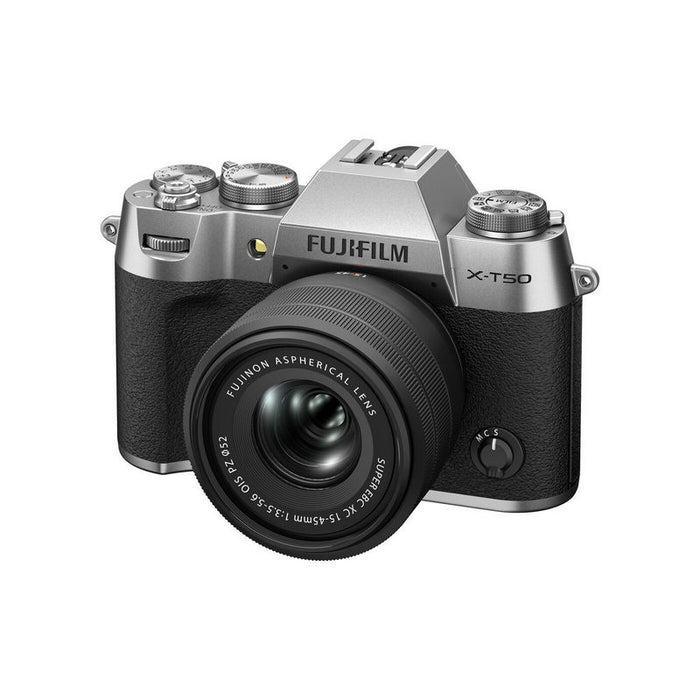 Fujifilm X-T50 Silver kit s XC 15-45mm f/3.5-5.6 OIS PZ