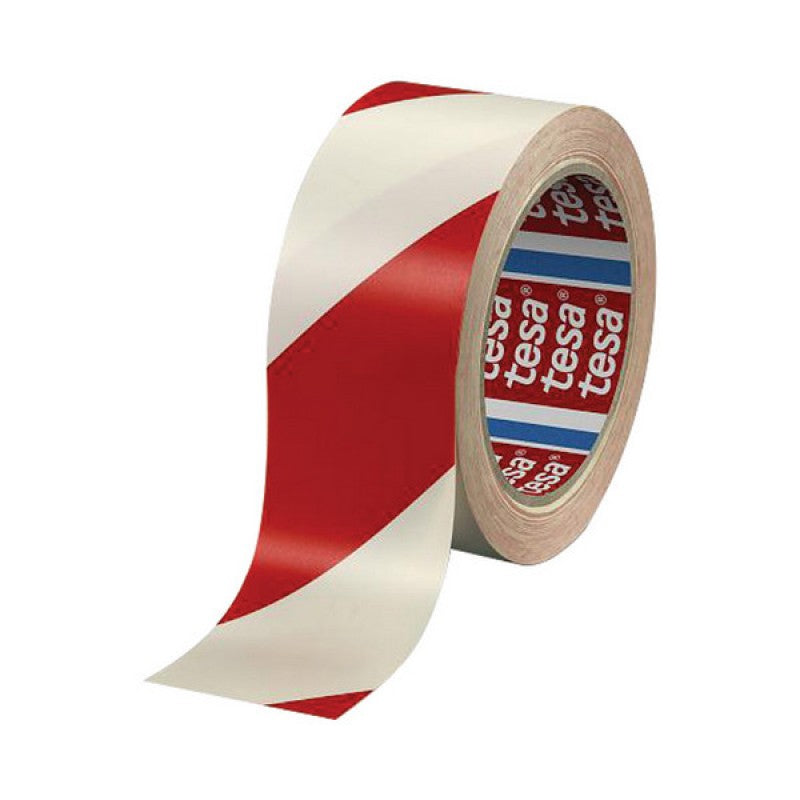 Tesa Traka za označ. ljepljiva 50mm/33m pvc bijelo/crvena
