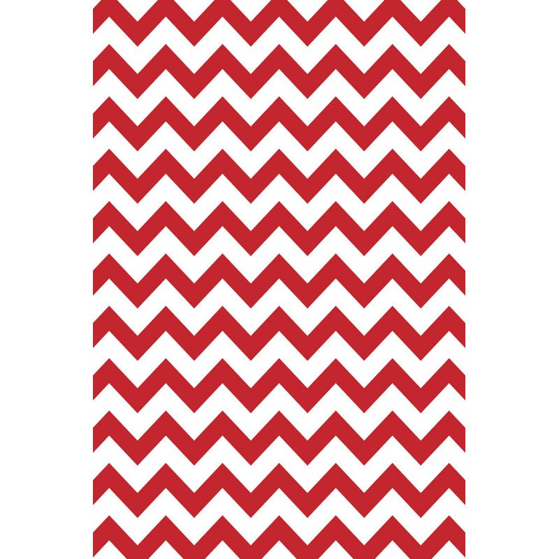 SAVAGE Red  White Chevron pozadina sa otiskom 134cm x 5,5m