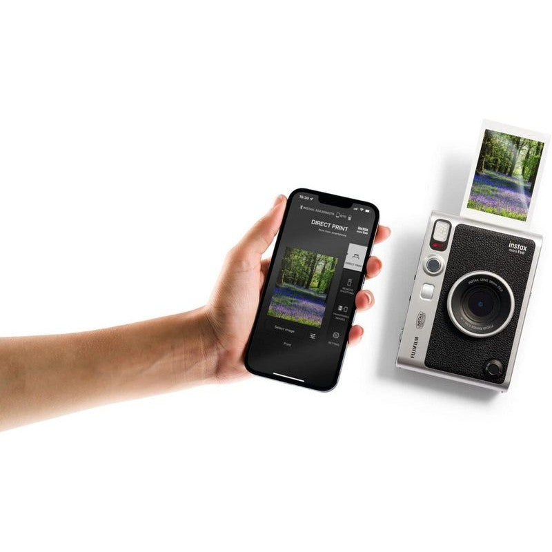 Fujifilm Instax mini EVO BLACK, HYBRID instant fotoaparat USB-C