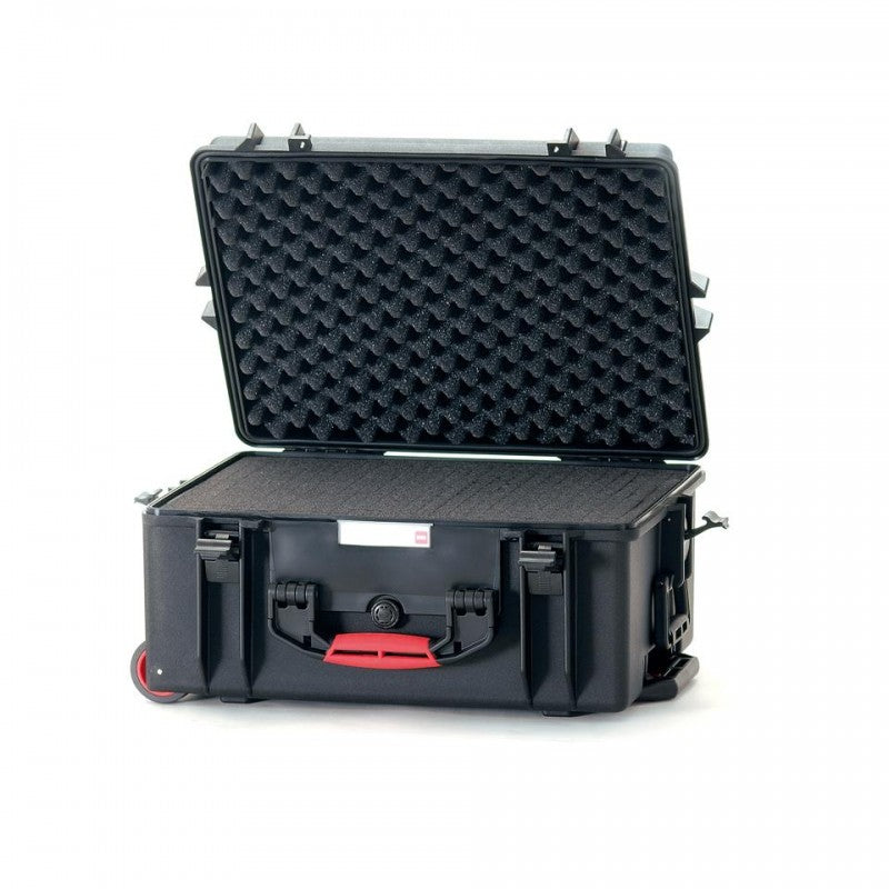 HPRC 2600W Plastični kofer s kotačima (ispuna-spužva) crni