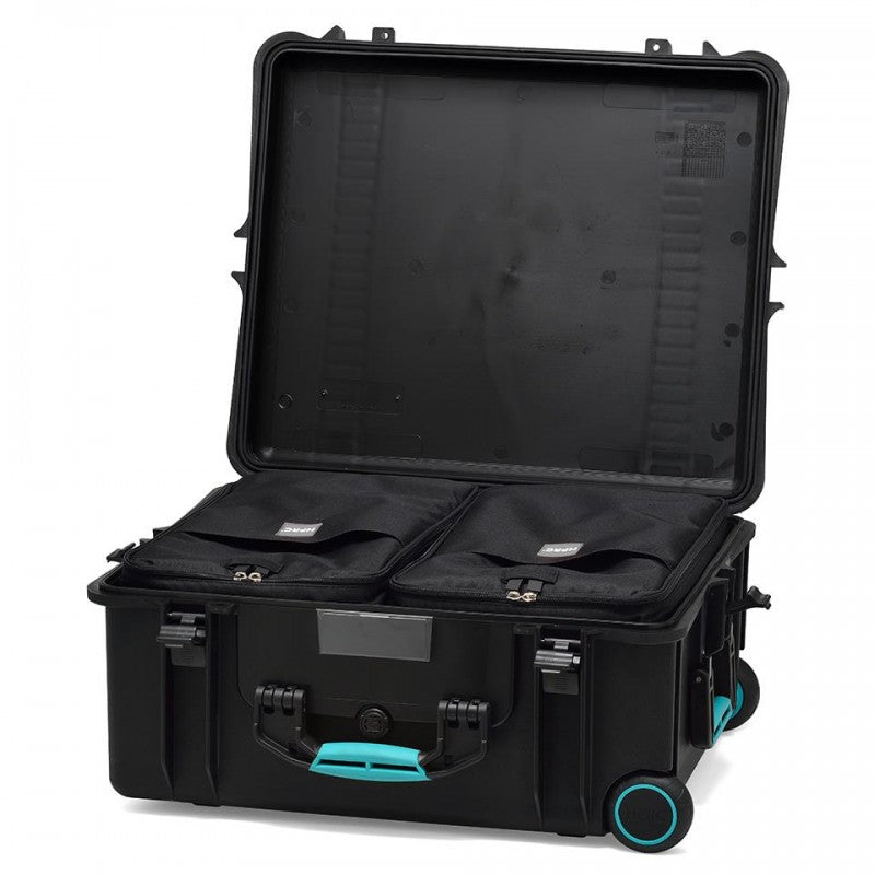 HPRC 2700W Plastični kofer s kotačima (ispuna-torbe i pregrade) Blue Basanno